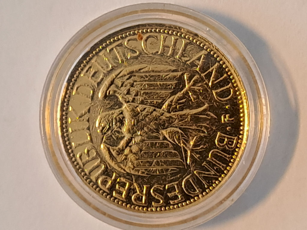  1 deutsche Mark 1983 F vegoldet   