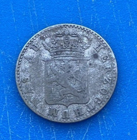  SILBER - Herzogtum Nassau 6 Kreuzer 1833 (Herzog Wilhelm) Altdeutschland   
