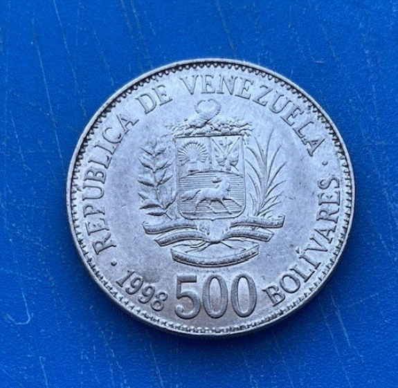  Venezuela 500 Bolívares 1998 Simón Bolívar & Staatswappen   