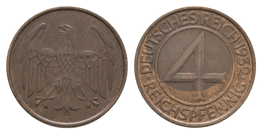  Deutsches Reich; 1 Kleinmünze 1932   