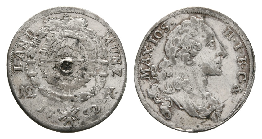  Altdeutschland; Kleinmünze 1752   