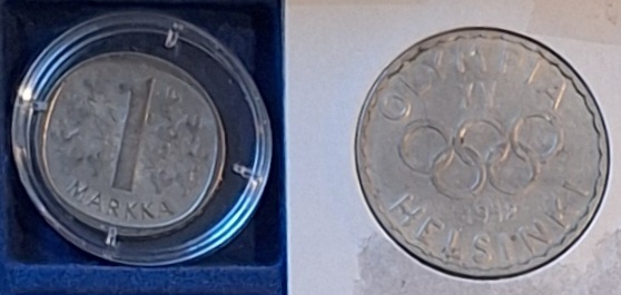  Finnland 501 Markkaa 1952 bzw. 1964 Silber   