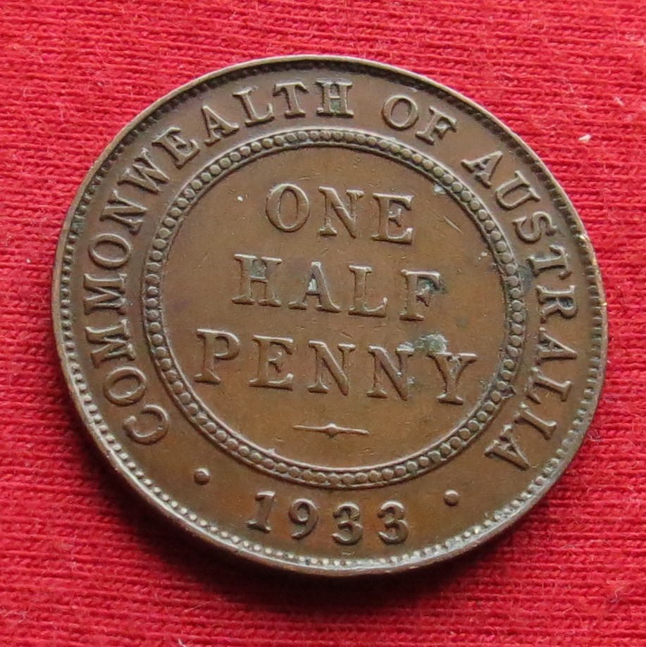 Australia 1/2 penny 1933 #2
