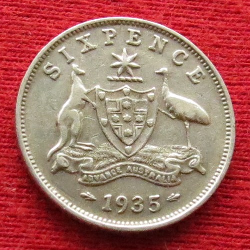 Australia 6 pence 1935