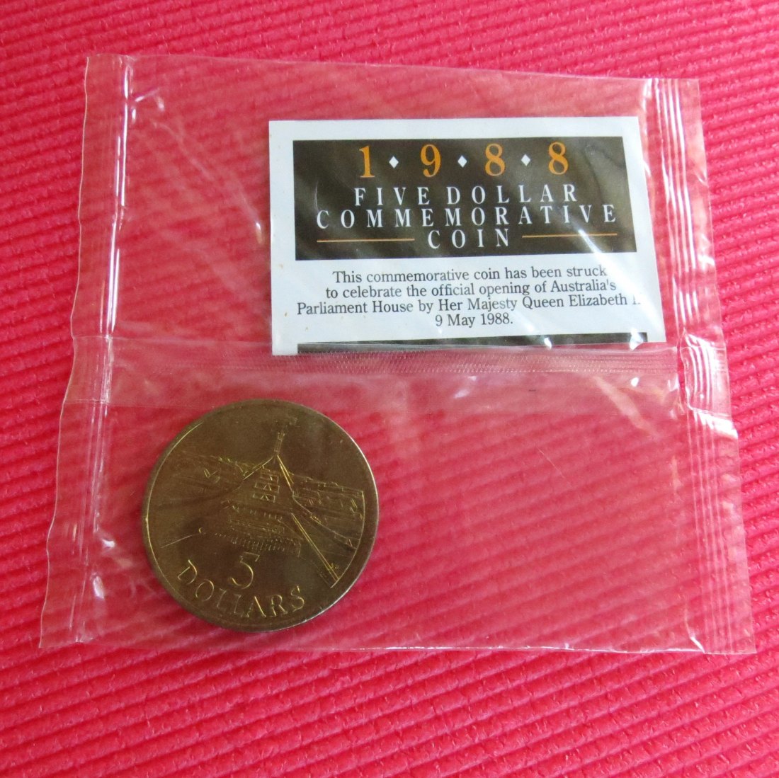 Australia 5 $ 1988 parlament