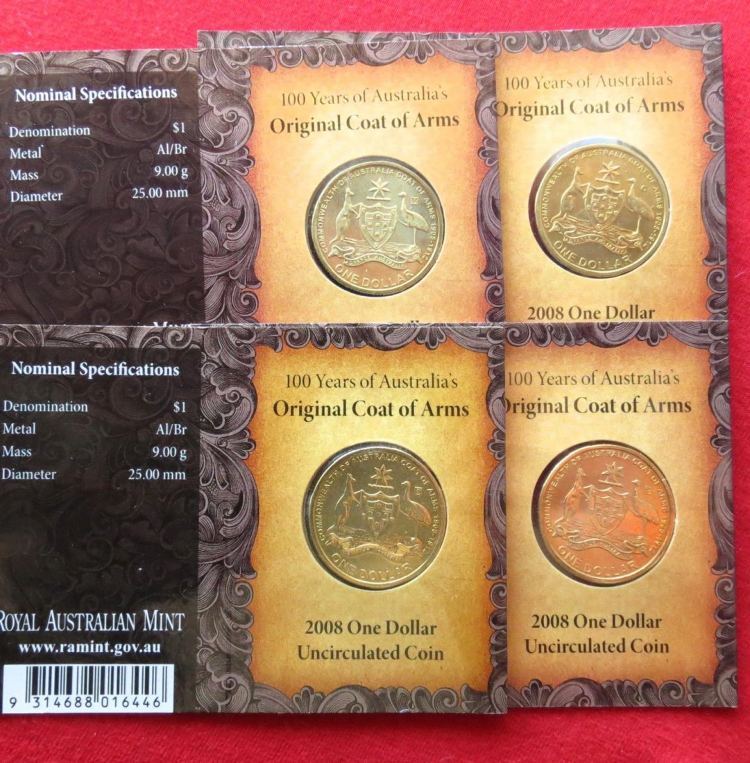  Australia 4 x 1 $ 2008 B C M S   