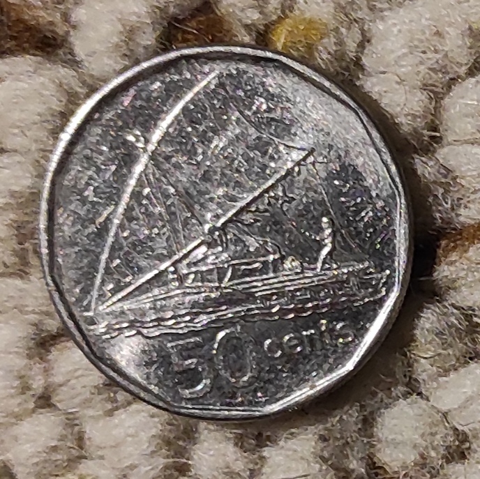 Fidschi 50 Cent 2009, Königin Elizabeth II (1969 - 2025)   