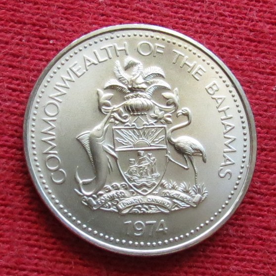  Bahamas 5 cents 1974   