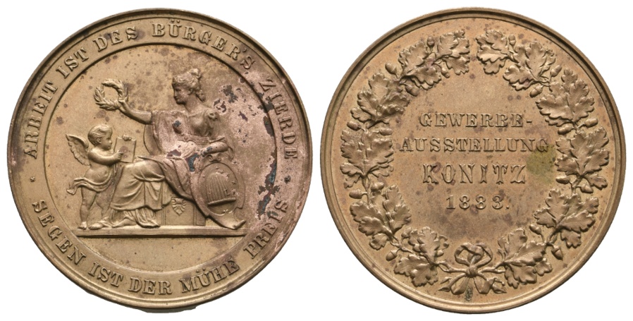 Medaille 1883; Bronze; 33,16 g; Ø 42,36 mm   