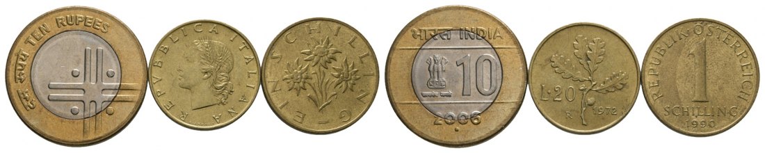  Ausland; Niederlande; Lot Kleinmünzen ( 3 Stück )   