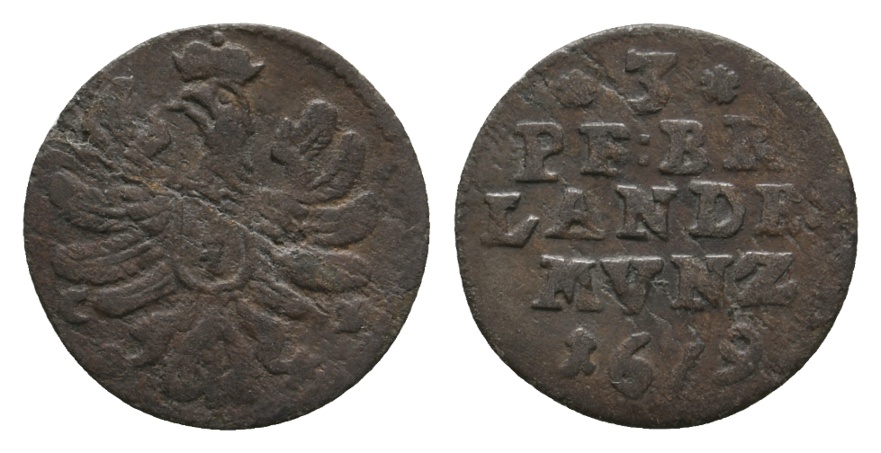  Altdeutschland; Kleinmünze 1619   