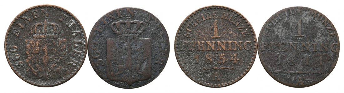  Deutsches Reich; 2 Notmünzen 1917   