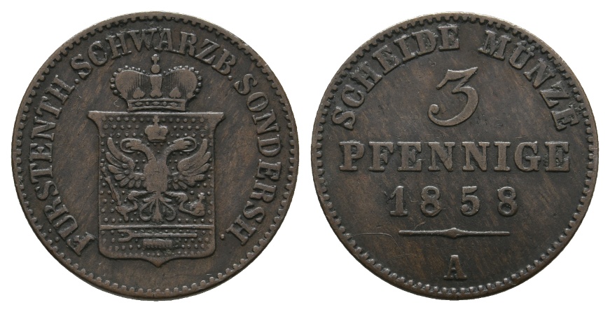  Altdeutschland; Kleinmünze 1858   