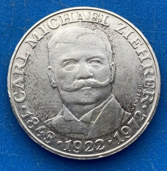  SILBER - Österreich 25 Schilling 1972  Carl Michael Ziehrer   