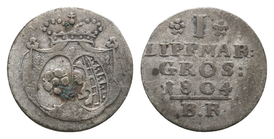  Altdeutschland; Kleinmünze; 1 Lippischer Mariengroschen 1804   