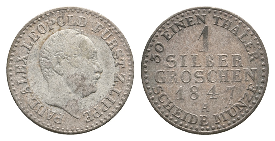  Altdeutschland; Kleinmünze 1847   