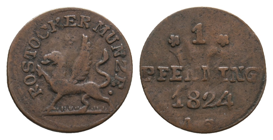  Altdeutschland; Kleinmünze 1824   