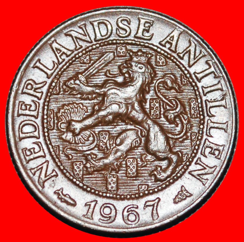 Ⰺ WITH ARUBA 1952-1970: NETHERLANDS ANTILLES★1 CENT 1967! JULIANA (1948-1980)★LOW START★ NO RESERVE!