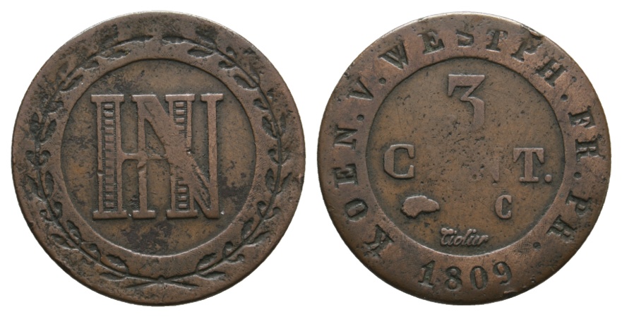  Altdeutschland; Kleinmünze 1809   