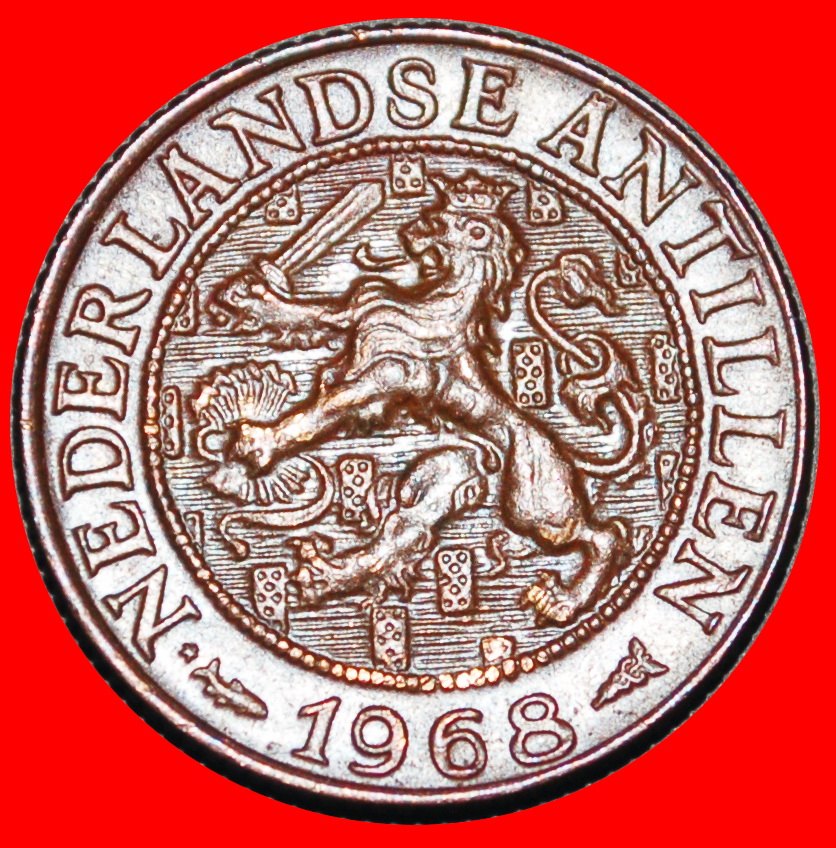  Ⰺ MIT ARUBA (1952-1970): NIEDERLANDE ANTILLEN★1 CENT 1968 (1969)! JULIANA (1948-1980)★OHNE VORBEHALT   