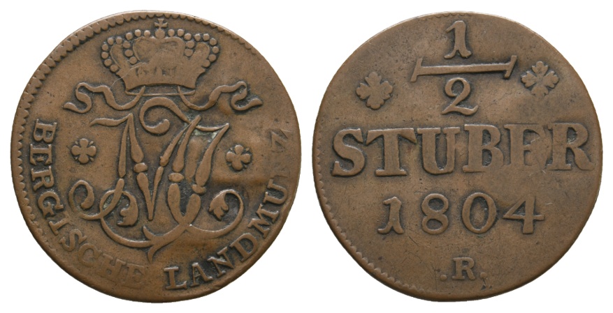  Altdeutschland; Kleinmünze 1804   