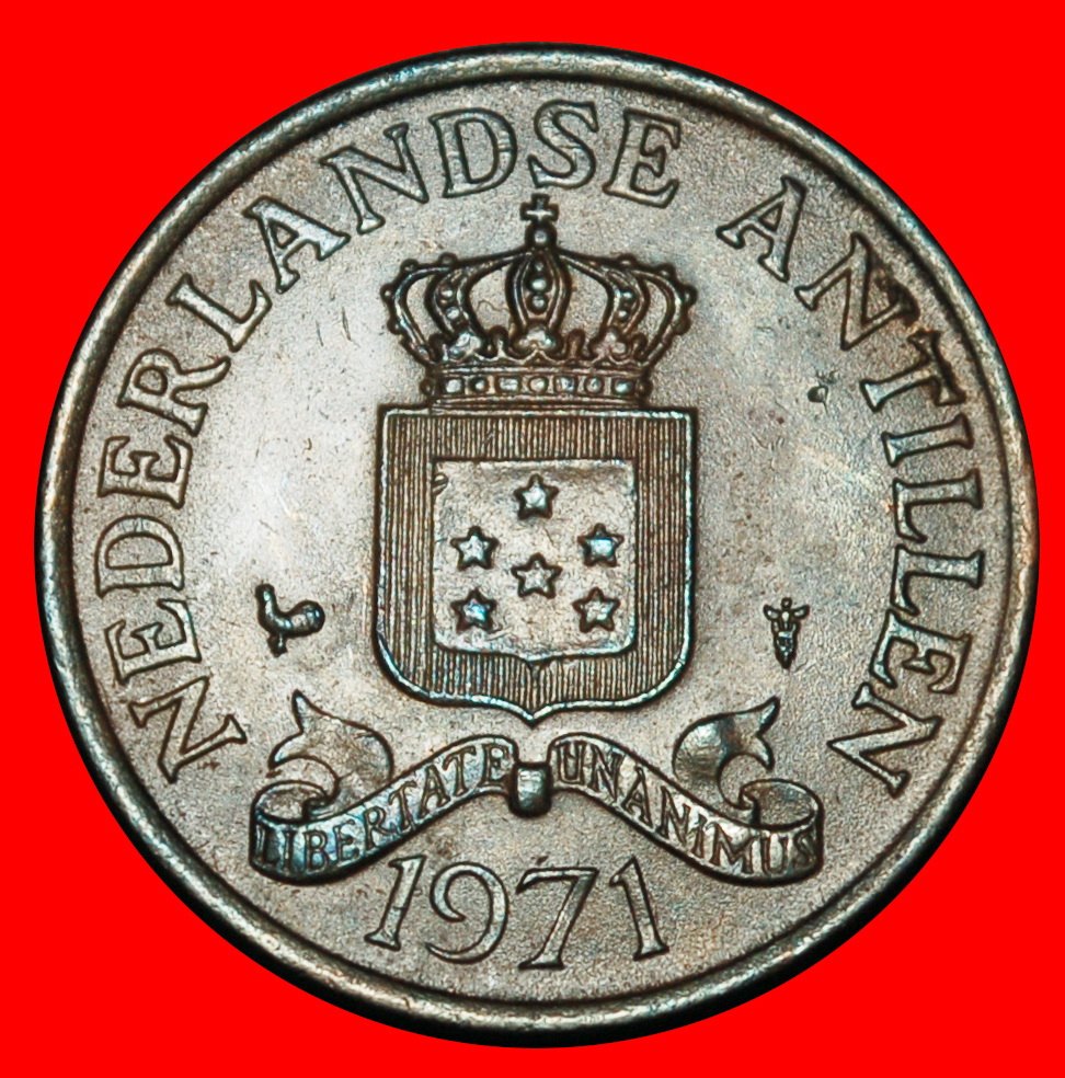 Ⰺ NIEDERLANDE MIT ARUBA (1970-1978): ANTILLEN ★2 1/2 CENT 1971! JULIANA (1948-1980)★OHNE VORBEHALT   