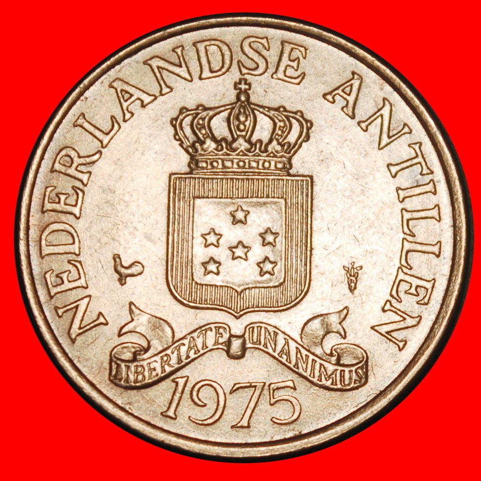  Ⰺ NIEDERLANDE MIT ARUBA (1970-1978): ANTILLEN ★2 1/2 CENT 1975! JULIANA (1948-1980)★OHNE VORBEHALT   