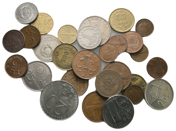  Ausland; Lot (29 Kleinmünzen)   