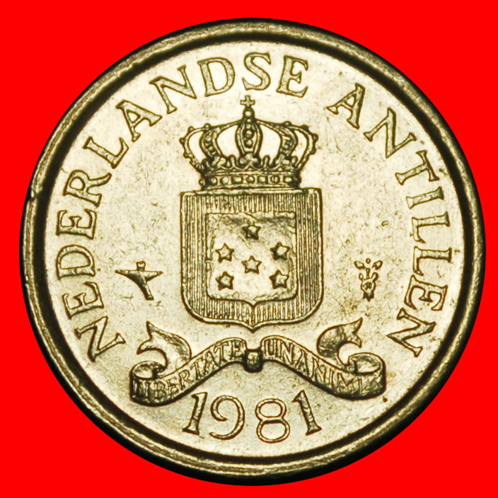  ⰊWITH ARUBA (1970-1978): NETHERLANDS ANTILLES★10 CENTS 1981★BEATRIX 1980-2013★LOW START★ NO RESERVE!   