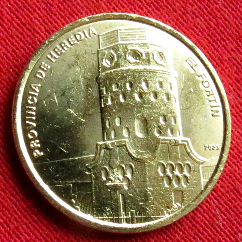  Costa Rica 25 colones 2023 Province Heredia unc   