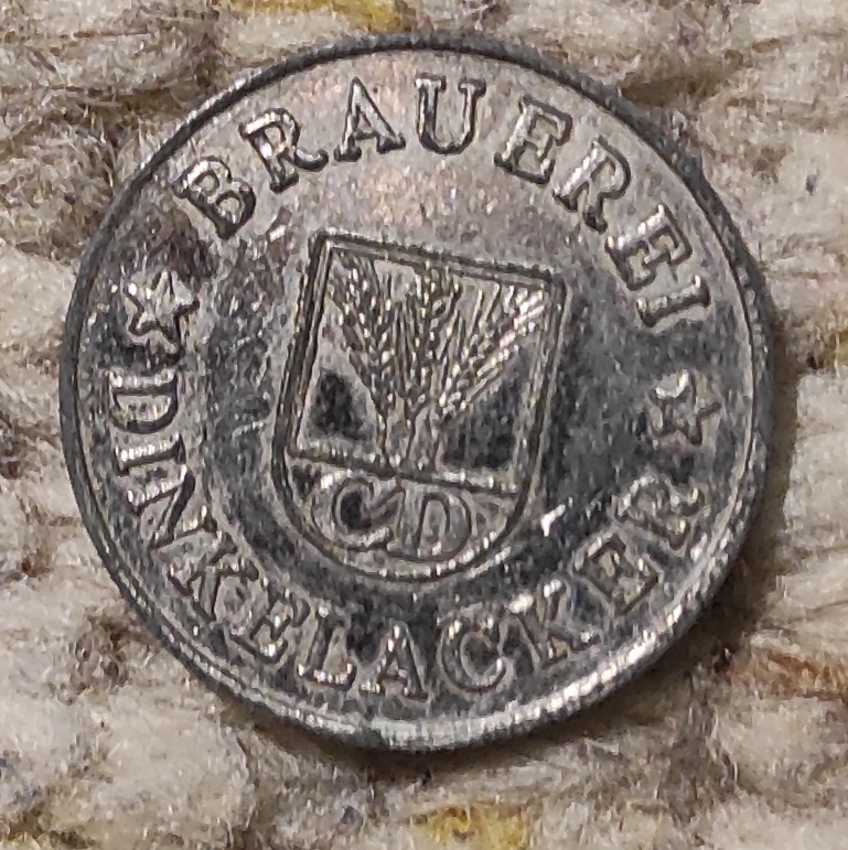  Deutscher Bier Token Dinkelackerbrauerei Stuttgart   