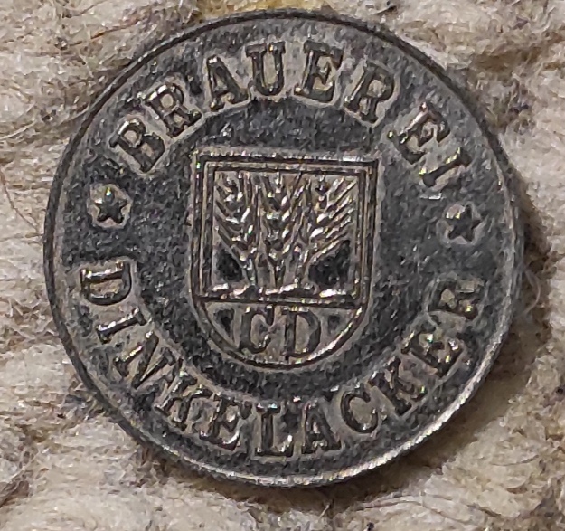  Deutscher Bier Token Dinkelackerbrauerei Stuttgart   
