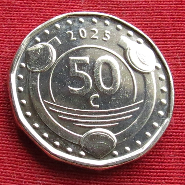  ANTILLES 50 cents 2025 Curacao unc   