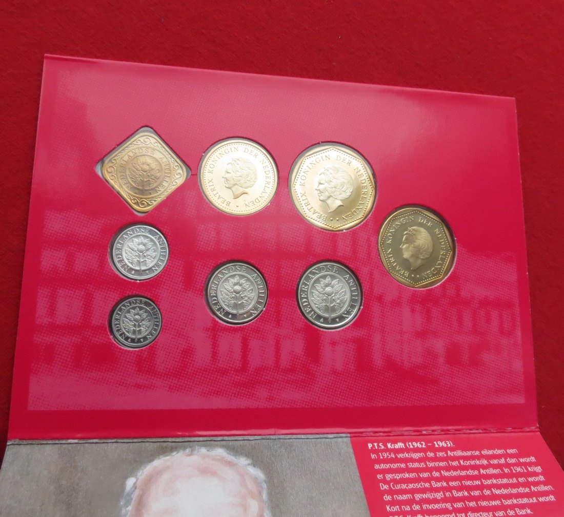  ANTILLES set 1 2,1/2 5 10 25 cents 1-2,50 5 gulden 2003   