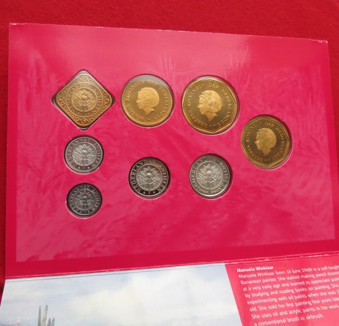  ANTILLES set 1 2,1/2 5 10 25 cents 1-2,50 5 gulden 2005   