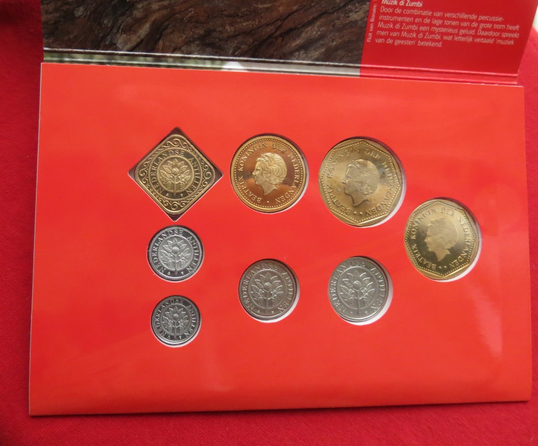  ANTILLES set 1 2,1/2 5 10 25 cents 1-2,50 5 gulden 2009   