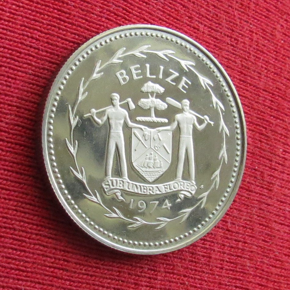  Belize 25 cents 1974 birds   
