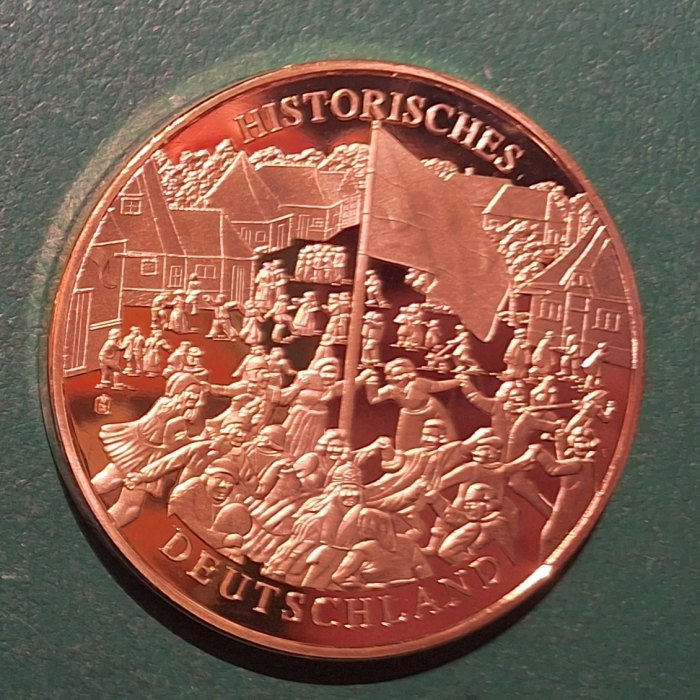  Gigant-Medaille 2008 Kupfer vergoldet Kaiser Wilhelm II historisches Deutschland ex.9.999(3)   