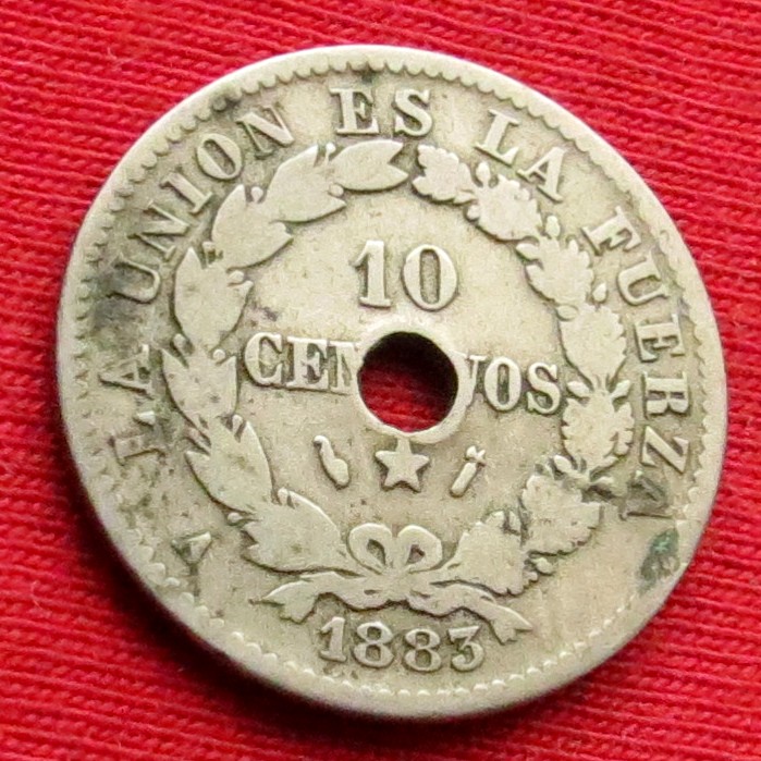 Bolivia 10 centavos 1883 #1