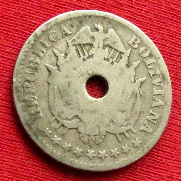  Bolivia 10 centavos 1883 #1   