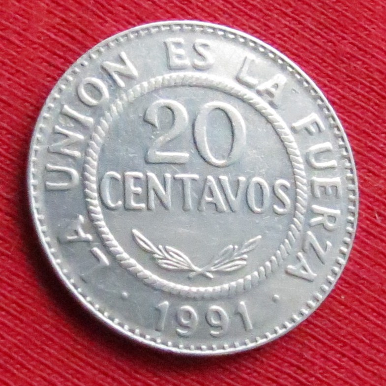 Bolivia 20 centavos 1991   