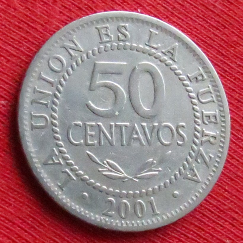  Bolivia 50 centavos 2001   