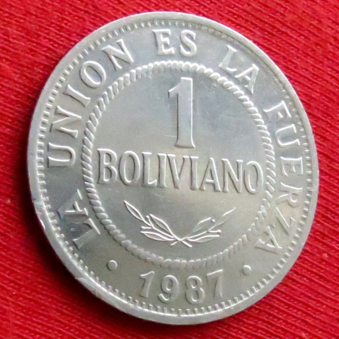 Bolivia 1 boliviano 1987