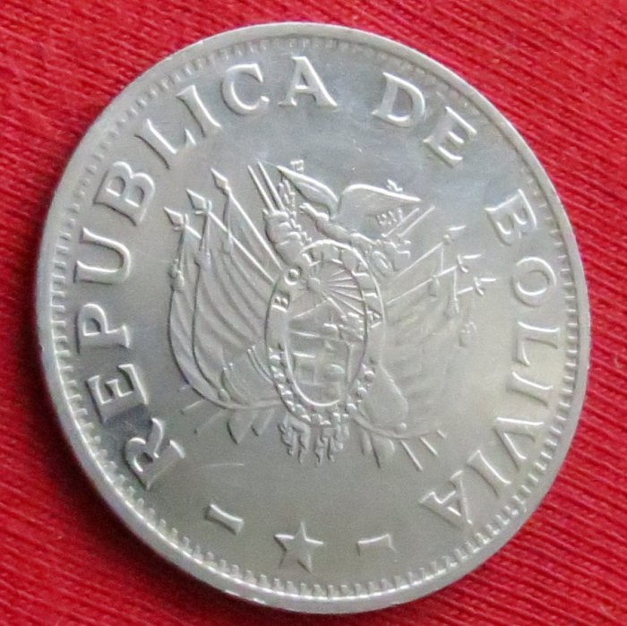  Bolivia 1 boliviano 1987   