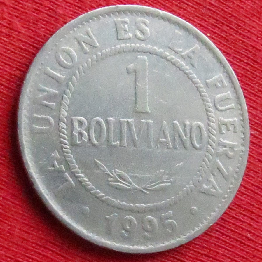  Bolivia 1 boliviano 1995   