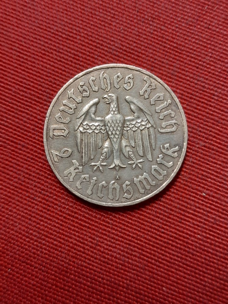  III.Reich 2 Mark Luther 1933 A   