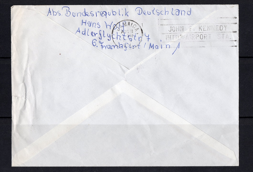  BRD 1978 Einschreiben mit 2x Mi.980-981 Zd. nach New York/ Retoure/ Echt gelaufen/ div. Stempel   
