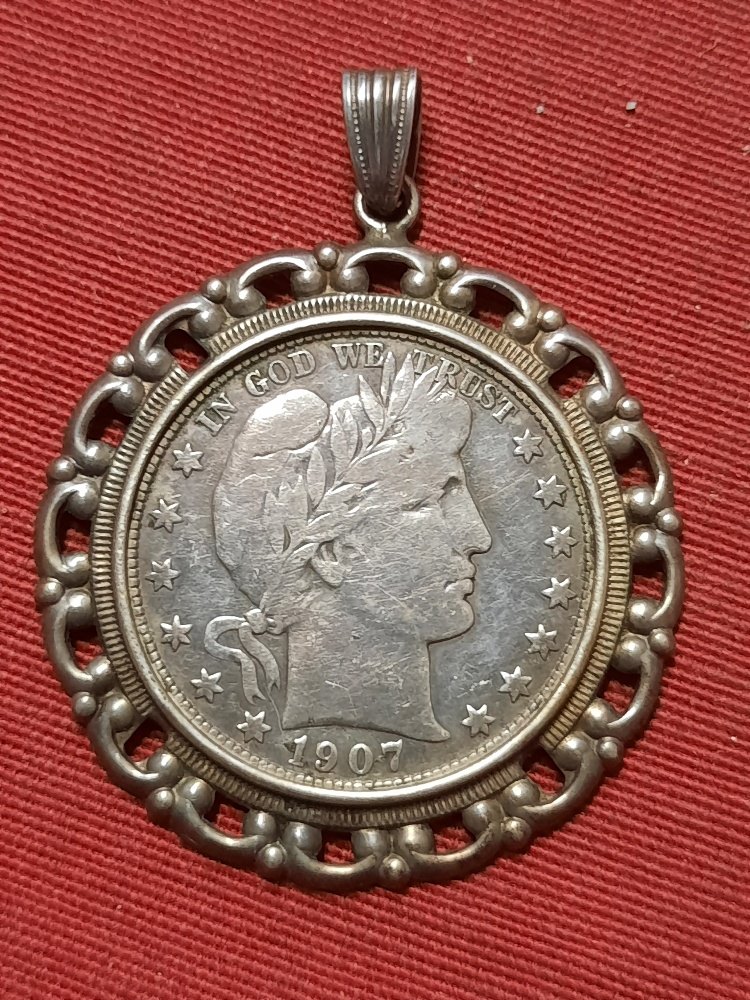 USA 1/2 Dollar 1915 Silber