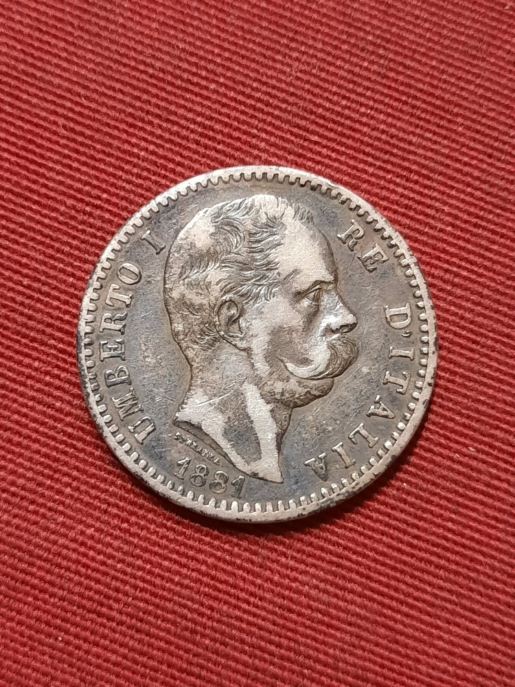 Izalien 2 Lire 1881 Silber