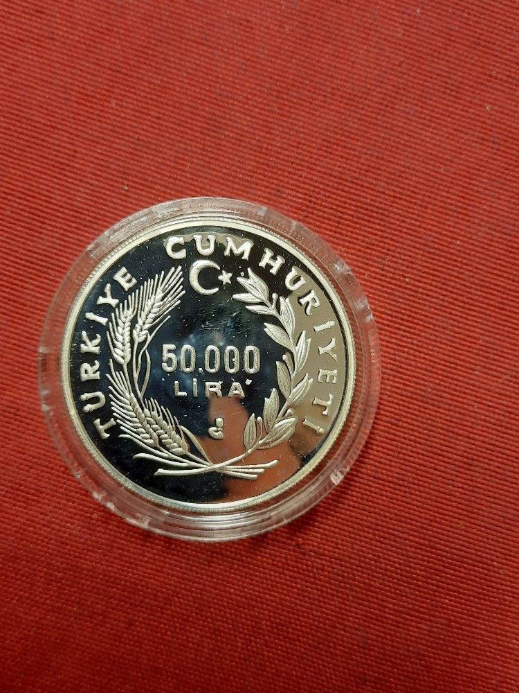  Türkei 50.000 Lira 1994 Silber   